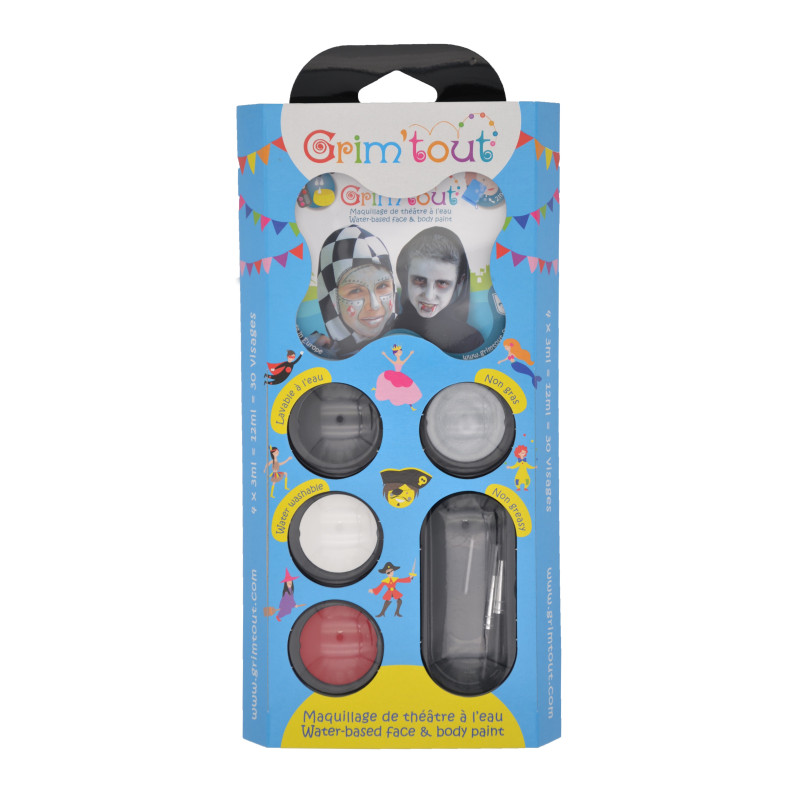 Grim'tout set de 4 couleurs - Le clown
