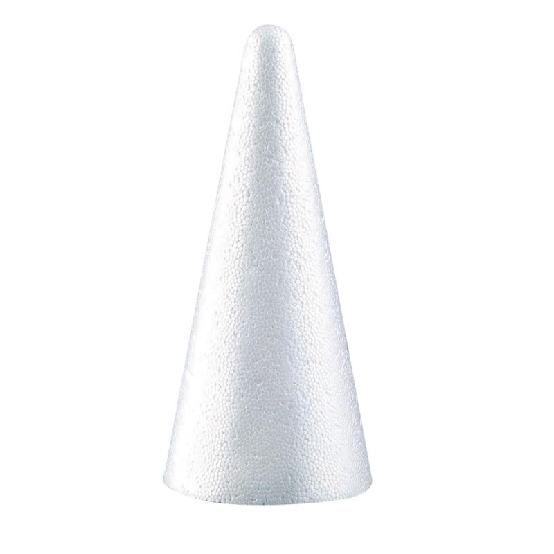 Cônes en polystyrène - H 20cm diamètre 9cm