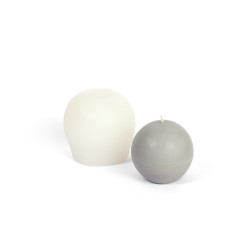 Moule bougie silicone sphère