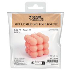 Moule bougie silicone bubble