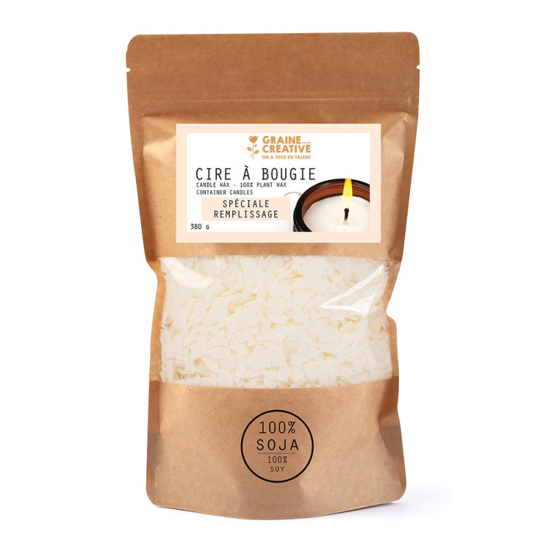 Cire de remplissage végétale 100% soja - 380 gr