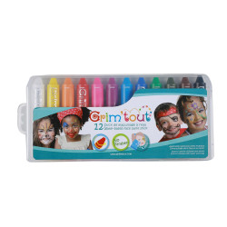 Lot de 12 sticks maquillage à l'eau