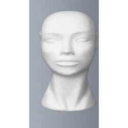 Tête femme polystyrène