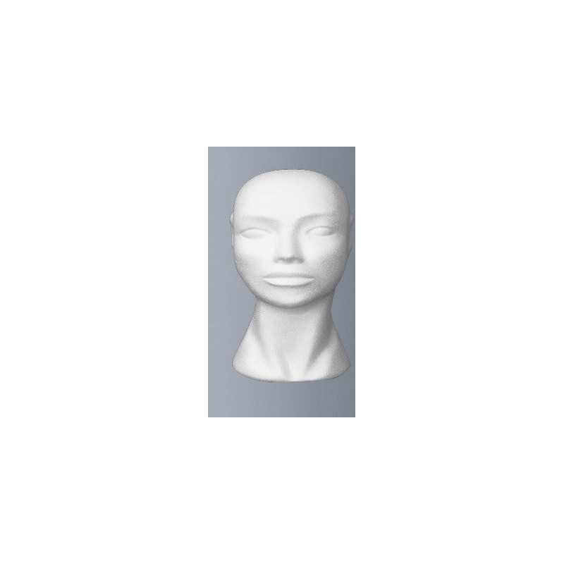 Tête femme polystyrène