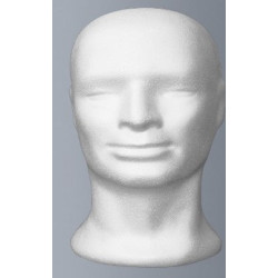 Tête homme polystyrène
