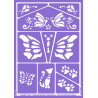 Pochoir Chats et Papillons