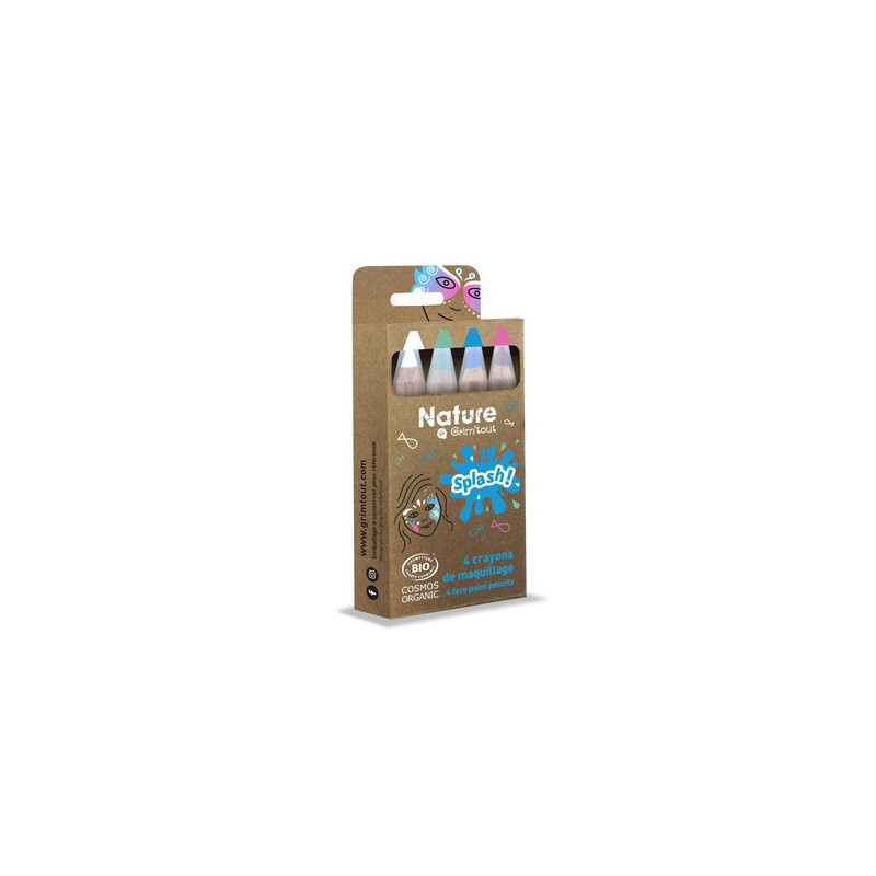 Set 4 crayons de maquillage nature Splash!