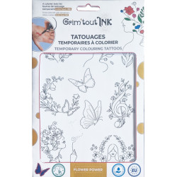 Grim'Tout Tatoos - Tatouages temporaires - 3 modèles - Rock