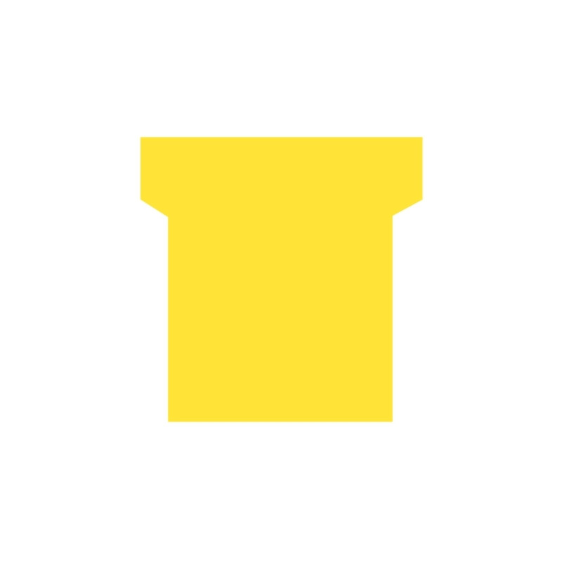 Paquet de 100 fiches planning indice 1,5 jaune