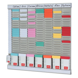 Paquet de 100 fiches planning indice 1,5 jaune