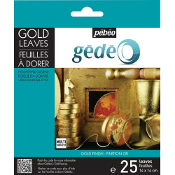 Carnet de 25 feuilles Or