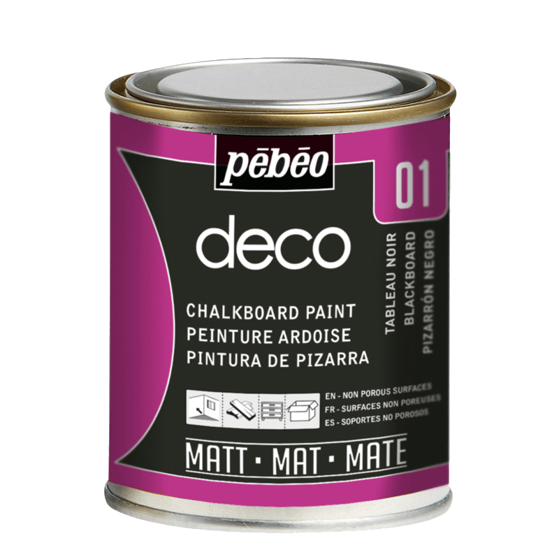 Peinture Pébéo Déco Ardoise noir 250ml