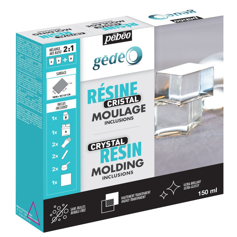 Kit résine Cristal Gédéo 150 ml