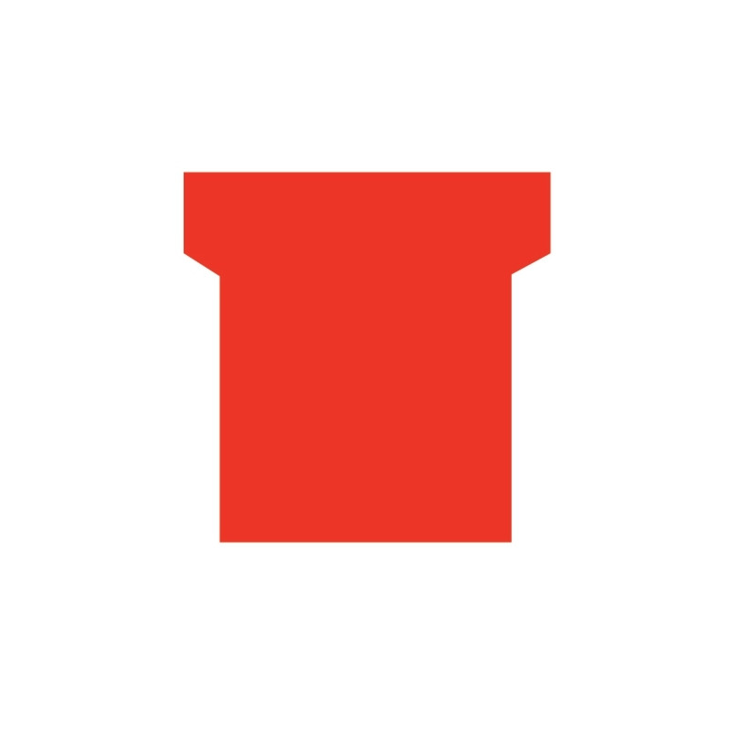 Paquet de 100 fiche planning indice 2 rouge