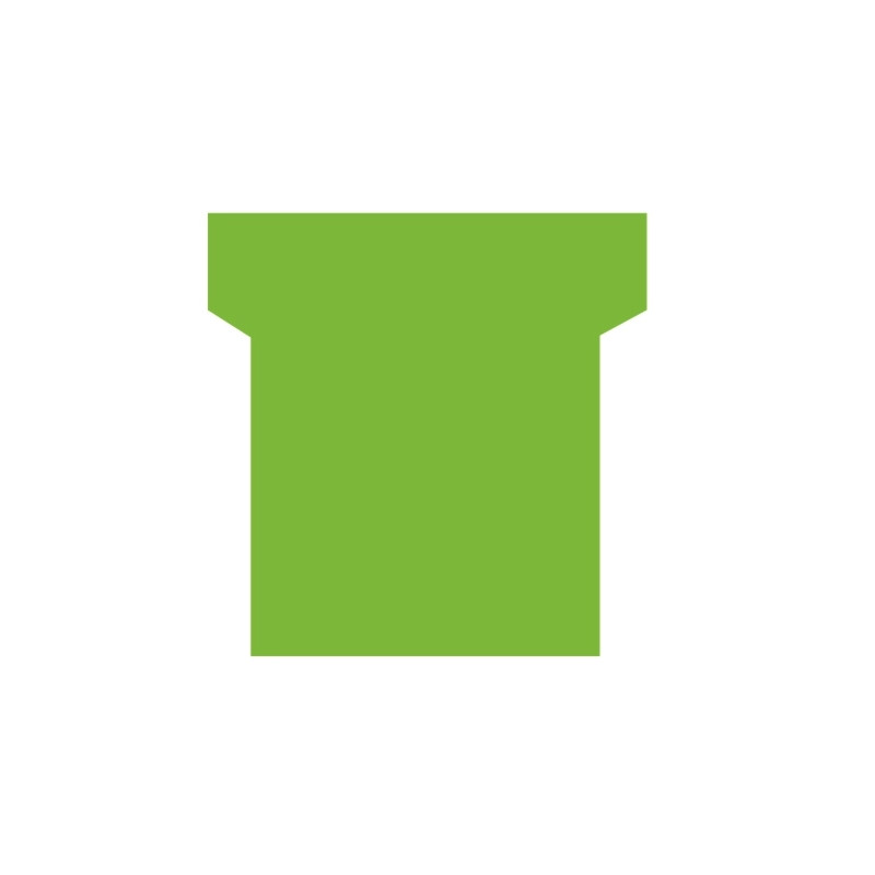 Paquet de 100 fiche planning indice 2 vert