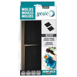 Moule silicone sous verre carré Gédéo
