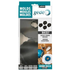 Moule silicone sous verre géode Gédéo