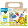 Gouache en poudre Tactilcolor set de 4 x 100gr + accessoires