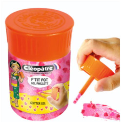 Petit pot gel pailleté Déco 50 ml "Coeur" - Cléopâtre