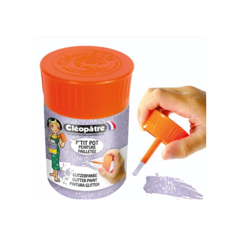 Petit pot gel pailleté Déco 50 ml "Pailleté pastel" - Cléopâtre