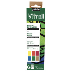 Set 6x20ml peinture Vitrail Pébéo - Set 12x20ml