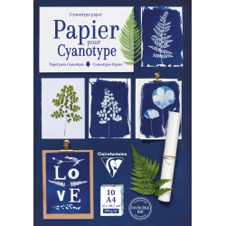 Pochette 10 feuilles papier Aquatelle pour cyanotype