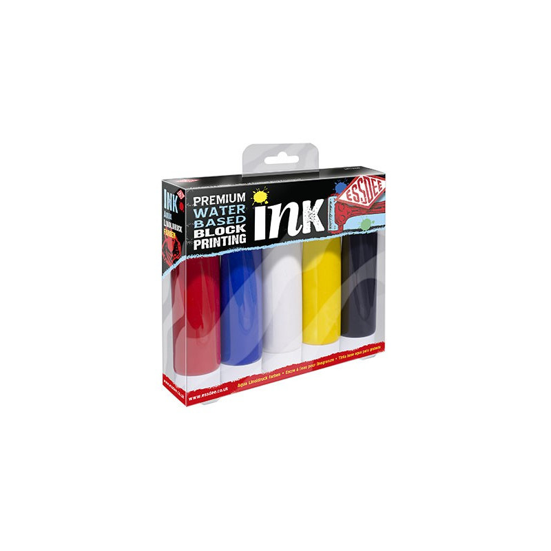 Set de 5 tubes 100 ml encre linogravure