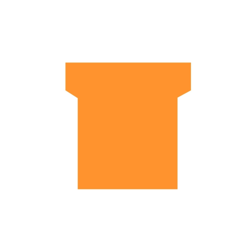 Paquet de 100 fiche planning indice 2 orange