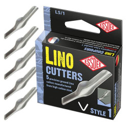 Boîte de 5 gouges pour linogravure Style n°1