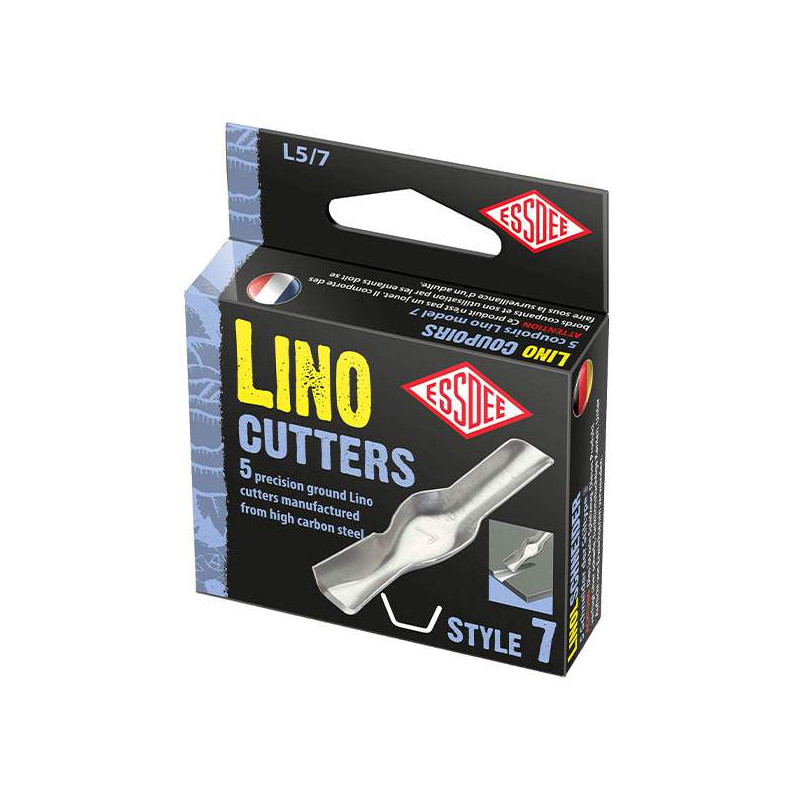 Boîte de 5 gouges pour linogravure Style n°7