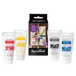 Set encre Lino Textile 4 x37 ml