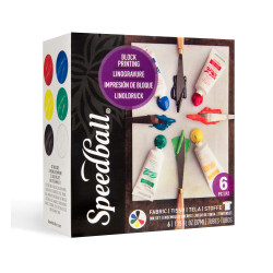 Set encre Lino Textile 6 x37 ml