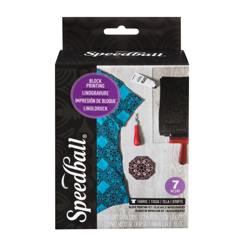 Set encre Lino Textile débutant (7 pièces)