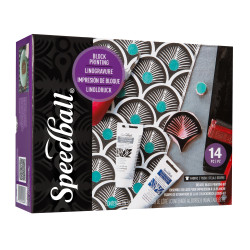 Set encre Lino Textile de luxe (14 pièces)