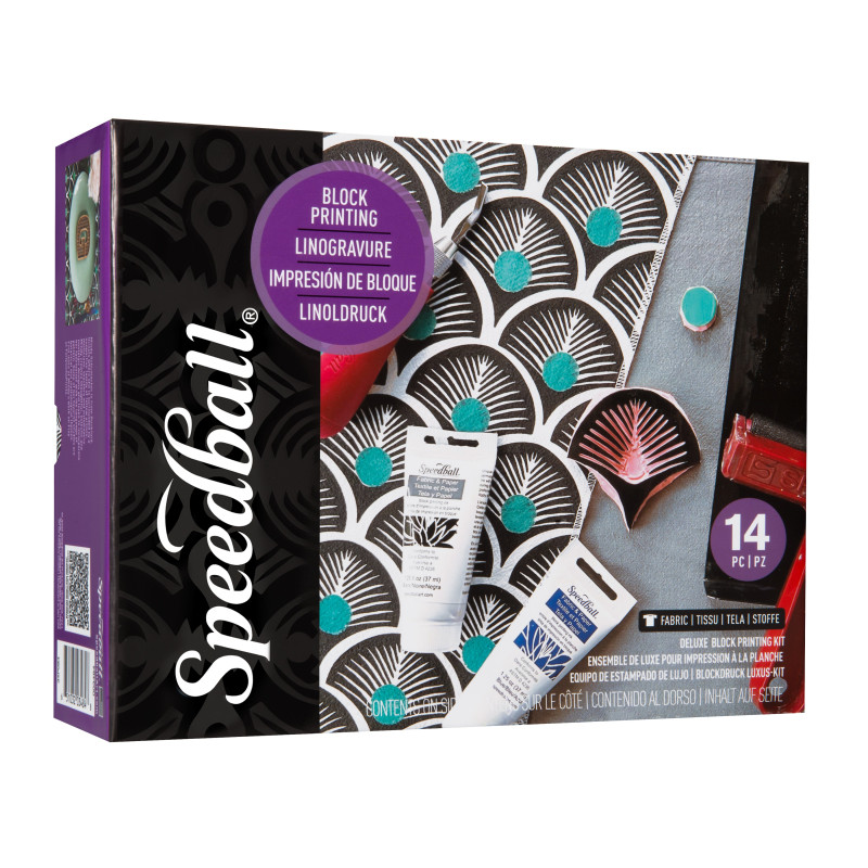 Set encre Lino Textile de luxe (14 pièces)
