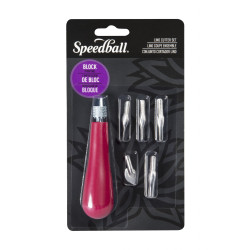 Set linogravure (gouges & support) en blister