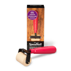 Rouleau encreur souple cadre métallique 3,5 cm