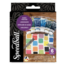 Set encre Hydro-soluble 6 x 37 ml