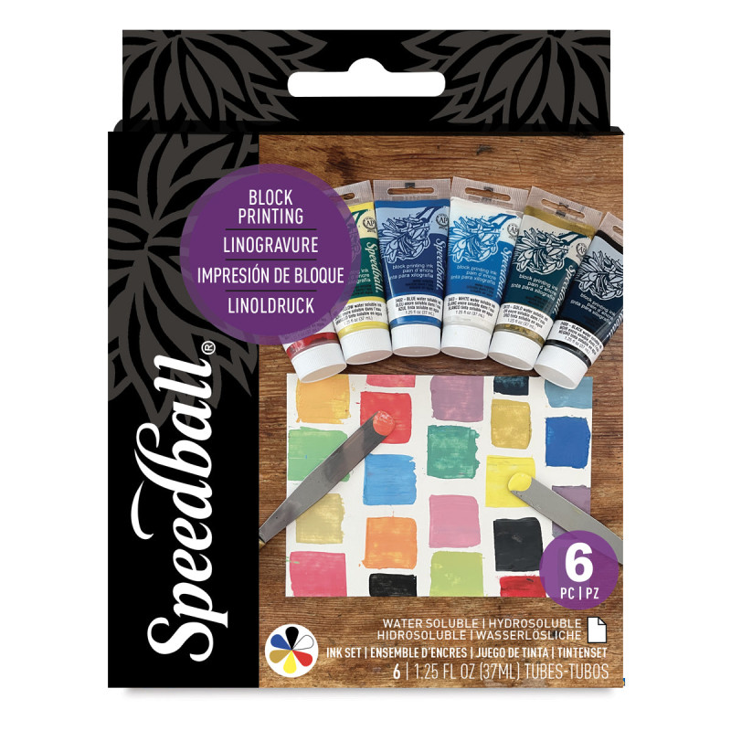 Set encre Hydro-soluble 6 x 37 ml