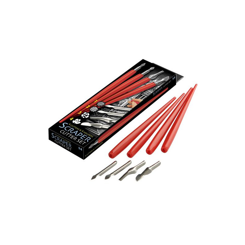 Set de 5 gouges et 5 manches