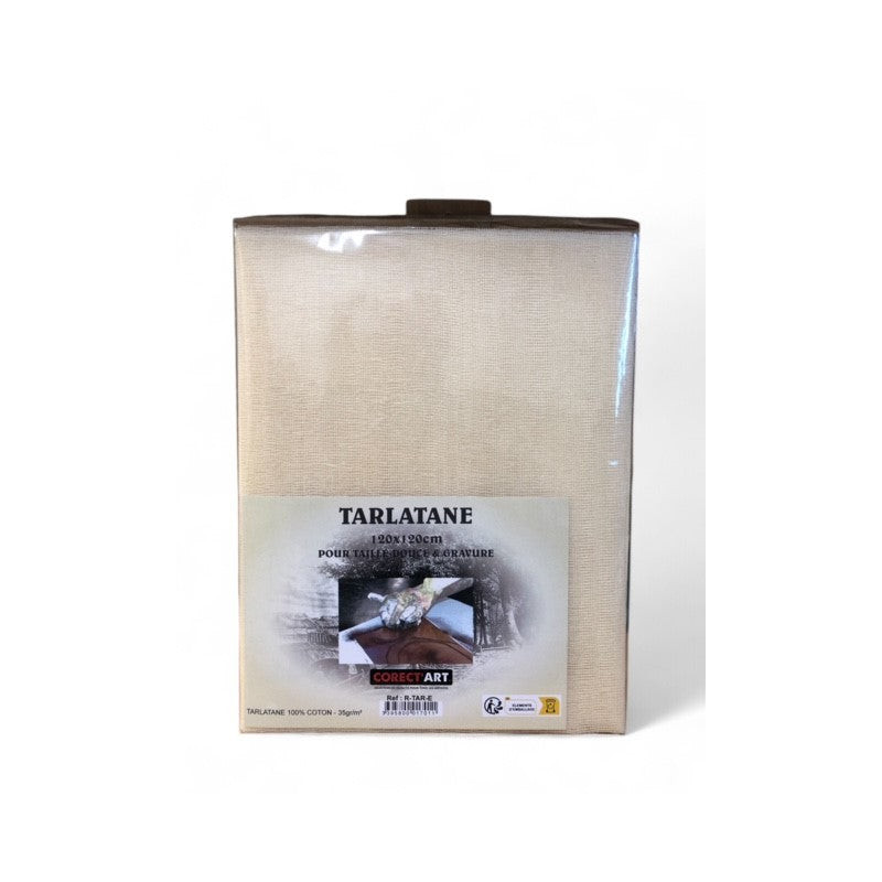 Tarlatane écrue pour Gravure et Taille douce 120 x 120cm - 35gr