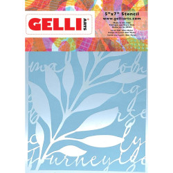 Pochoirs Script feuille 12,7 x 17,8 cm