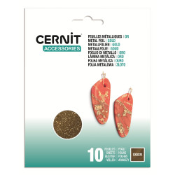 Pack de 10 feuilles métallisées - Cuivre