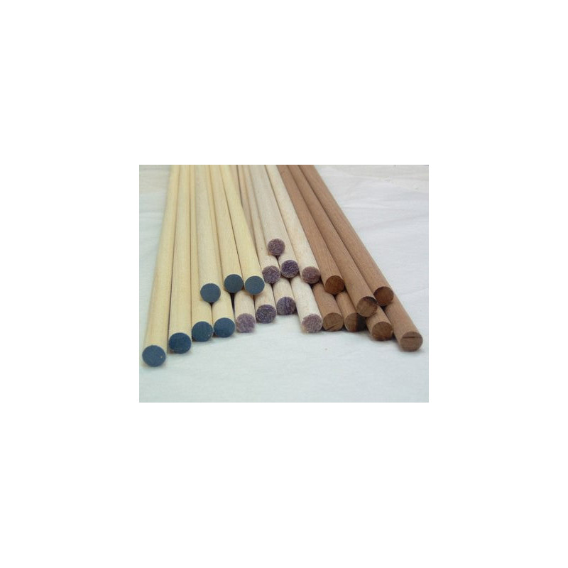 Balsa longeron rond - 100cm - Balsa Longeron Rond 100cm 3mm