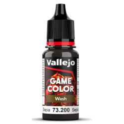 Peinture Game Color Wash 18ml - 8 couleurs - 206 Rouge