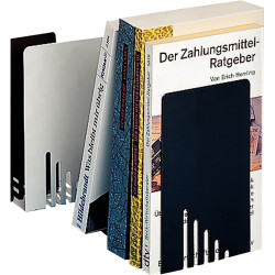 Lot de 2 serre-livres en métal noir