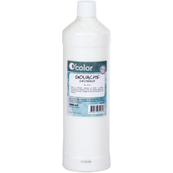 Flacon 1 L de gouache liquide économique O'COLOR coloris blanc