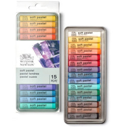 Boîte métallique de 15 pastels tendres