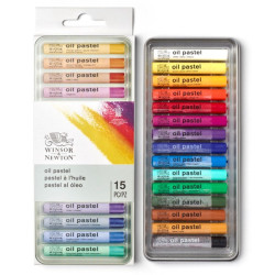 Boîte métallique de 15 pastels à l'Huile