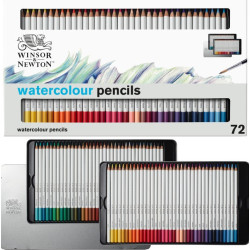 Boîte métal de 72 crayons aquarelle W&N